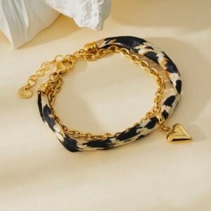 Bracelet LÉOPARD ruban