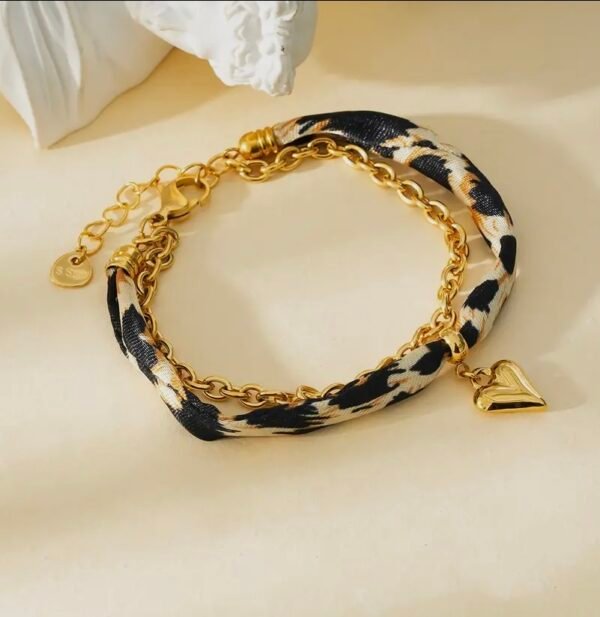 Bracelet LÉOPARD ruban